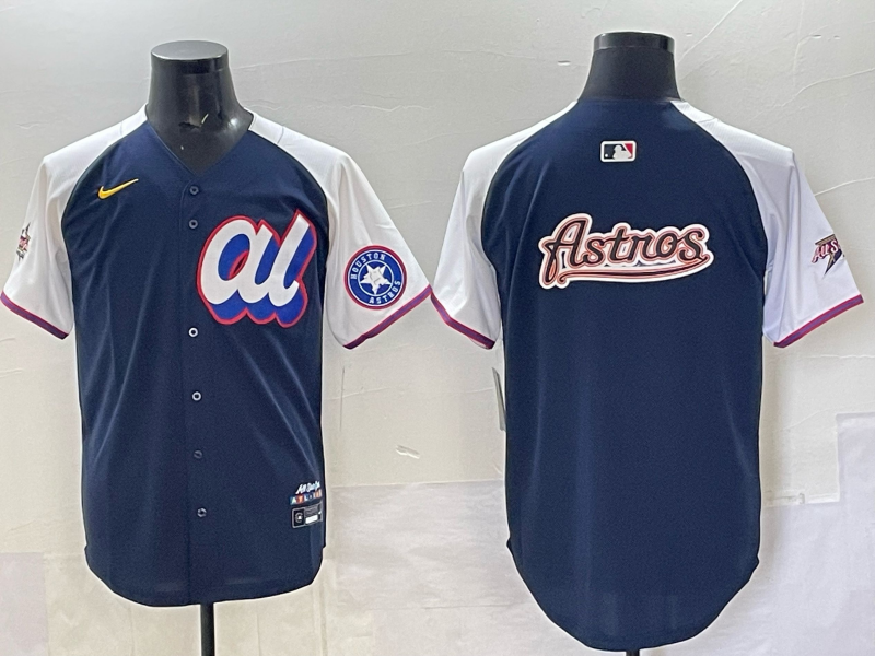 Men 2025 Houston Astros blank Blue All star Nike MLB Jersey 009